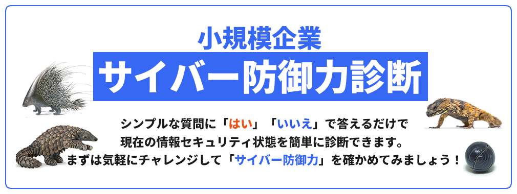 小規模企業サイバー防御力診断